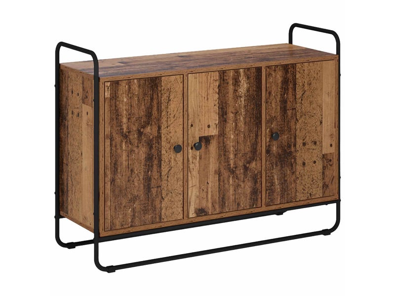  Buffet salon, buffet de rangement bois ancien 102x35x75 cm bois d'ingénierie shl93313  - Conforama A