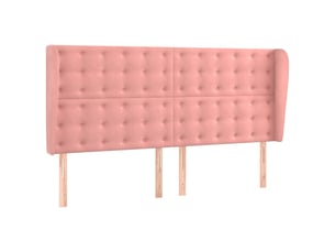 Tete de lit A poser largeur 183 cm   rose