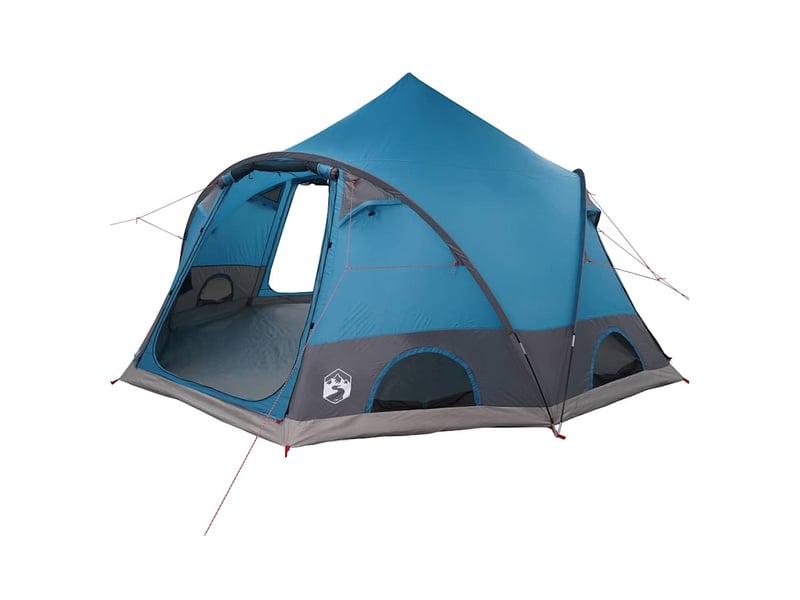 Tente de camping, tente dôme 4-personnes 4 personne bleu shl31802 - Conforama A