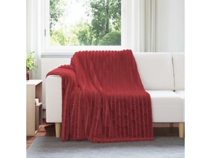 Plaid canapé bordeaux 200x150 cm 0.8 kg polaire