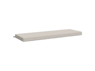 Coussin de banc, coussin d'assise, coussin de canapé soest 100 % polyester blanc 140 x 50 x 8 cm cf53035