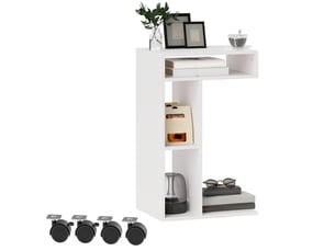 Table basse coloris blanc <strong>PANGIVO</strong> <strong></strong> - 40 cmx40 cm