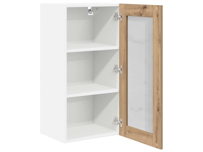  Meuble de rangement, armoire suspendue 2 pcs chêne artisanal bois d'ingénierie shl9427  - Conforama E