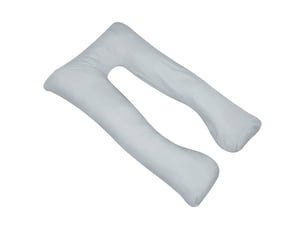 Coussin de grossesse, oreiller 90 x 145 cm gris cf55256