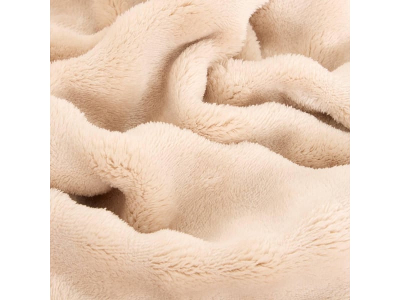  Plaid zephy 180x230cm effet fausse fourrure beige ZEPHY - Conforama C