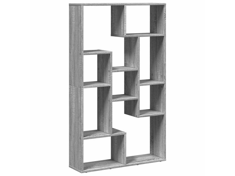  Bibliothèque, meuble de rangement salon sonoma gris 72x20x120,5 cm bois d'ingénierie  - Conforama A