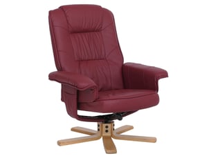 Fauteuil relax manuel   Simili rouge