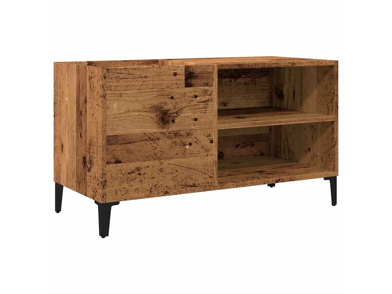  Armoire à disques, armoire de rangement vieux bois 84,5x38x48 cm bois d'ingénierie  - Conforama A