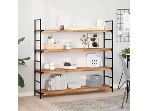 Étagère flottante, panneau de bois 140x30x4 cm acacia massif finition à l'huile cf41578