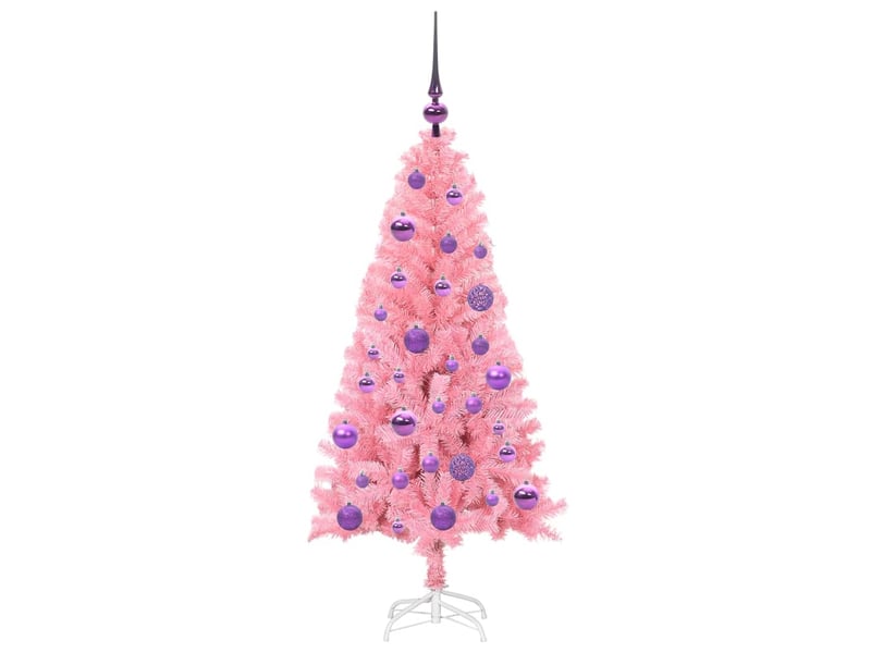 Sapin de noël - arbre de noël rose 120 cm pvc  - Conforama D
