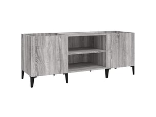 Armoire à disques, armoire de rangement sonoma gris 121x38x48 cm bois d'ingénierie