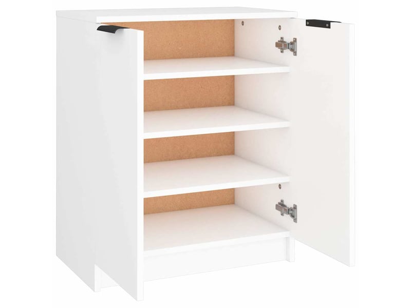  Meuble à chaussure | armoire à chaussures blanc 59x35x70 cm bois d'ingénierie  - Conforama E