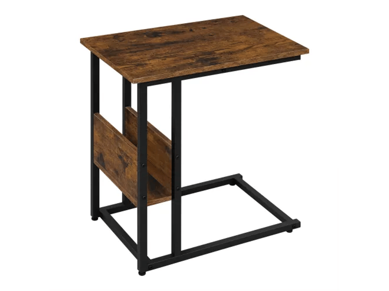 Table d’appoint étroite en c, petite table de canapé et support pour ordinateur portable - Conforama A