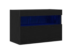 Meuble tv coloris noir 60 cm <strong></strong> <strong></strong>