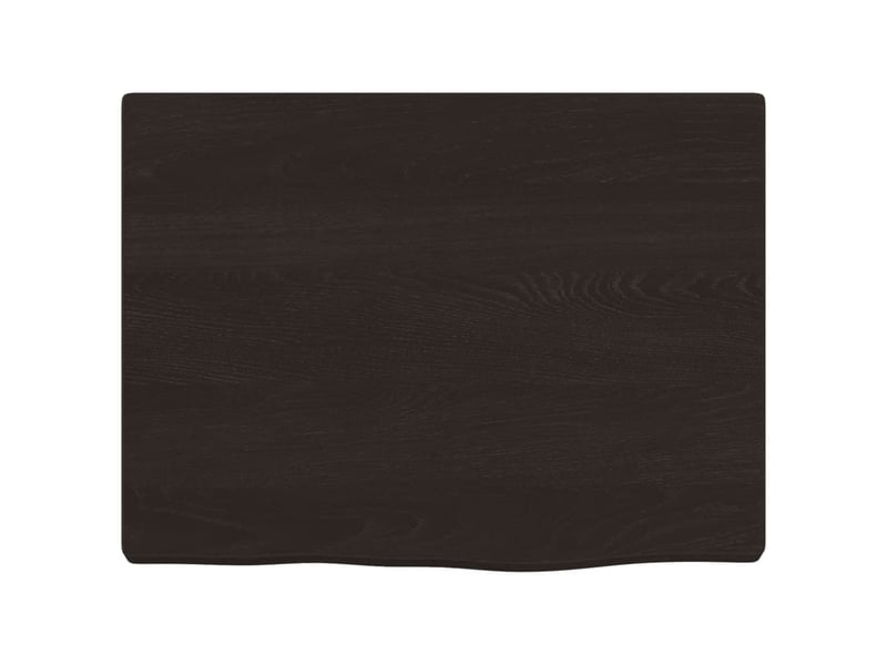 Comptoir de salle de bain, plan de travail marron foncé 40x30x2 cm bois traité cf65842 - Conforama C