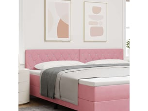 Tete de lit A poser largeur 200 cm   rose