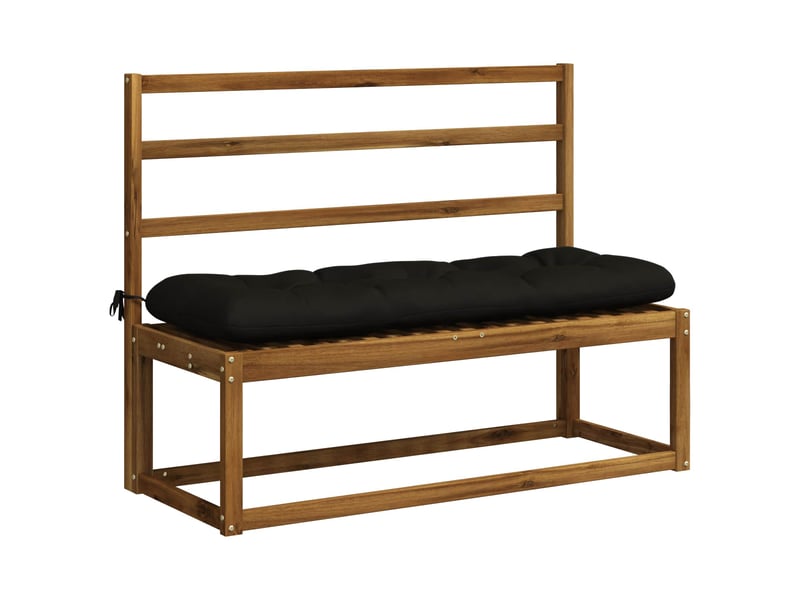  Lot de 2 coussins de banc, coussins d'assise vianen 100 % polyester noir cf57656  - Conforama C