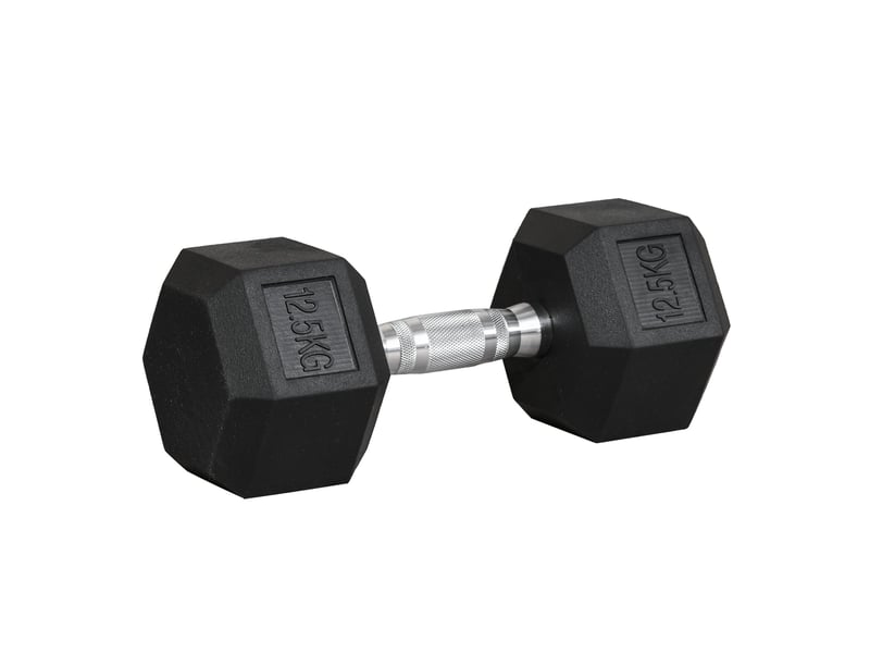  Haltère hexagonal 12,5 kg métal noir  - Conforama A