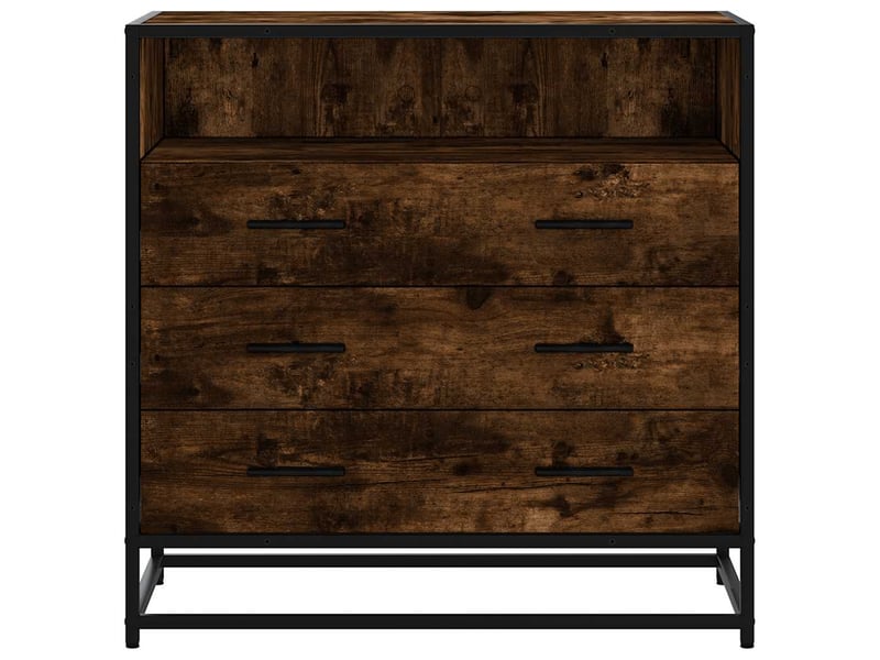  Commode chambre adulte, armoire à tiroirs chêne fumé 70x41x70 cm bois d'ingénierie  - Conforama D