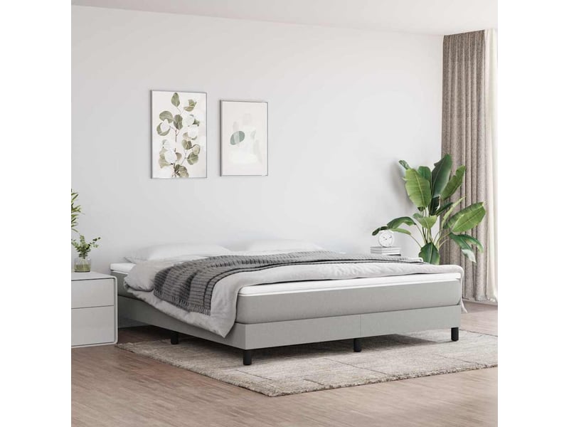  Matelas de lit à ressorts ensachés fermeté moyenne gris clair 160x200x20 cm  - Conforama B
