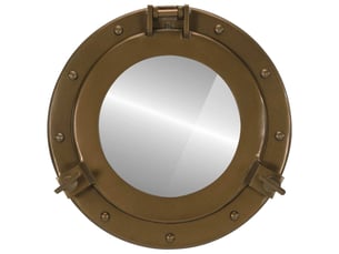 Miroir  à fixer coloris marron <strong></strong>  <strong></strong> - 30 cm x 30 cm