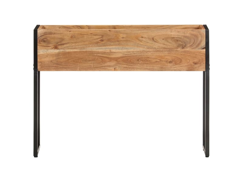 Jardinière - bac à fleurs 90x20x68 cm bois massif d'acacia  - Conforama A