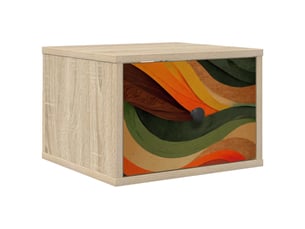 Table de chevet - cabinet de chevet - table de nuit mural bonn chêne sonoma 36 x 33 x 25 cm