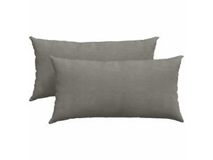 Lot de 2 coussins de canapé, coussins décoratifs gris clair 80 x 40 cm cf59076