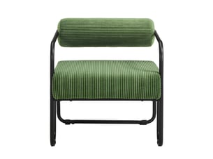 Fauteuil fixe   Velours côtelé vert vendu A l'unité
