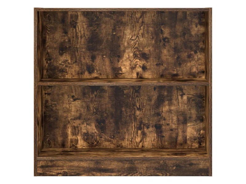  Bibliothèque, étagère de rangement chêne fumé 80x24x76 cm bois d'ingénierie  - Conforama D
