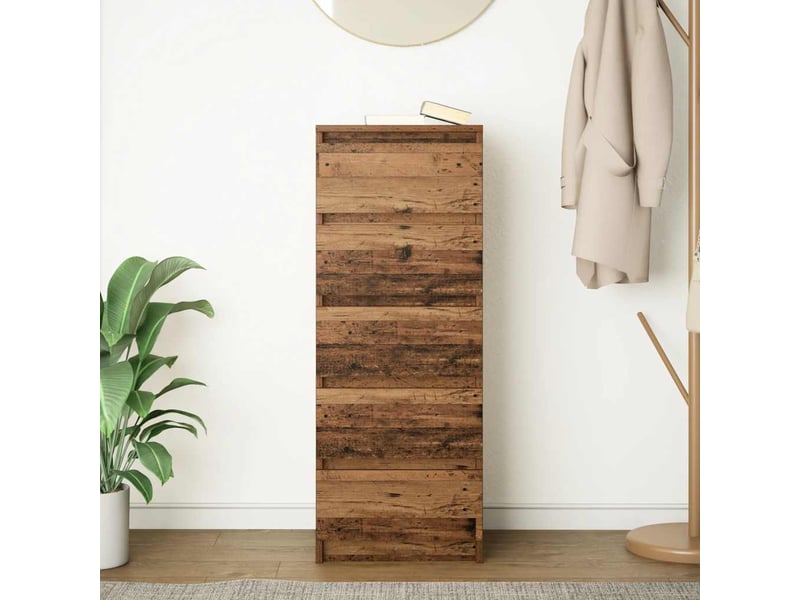  Buffet - bahut - meuble de rangement avec tiroirs vieux bois 37,5x35x99 cm bois d'ingénierie  - Conforama C
