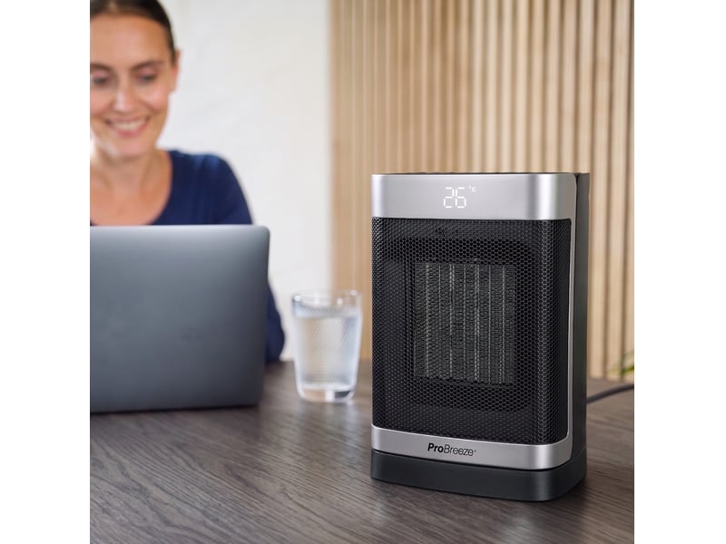 Therma cube mini chauffage soufflant céramique 1500w - noir - Conforama C