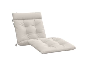 Coussin de transat, coussin pour bain de soleil vianen 100 % polyester blanc 200 x 70 x 8 cm cf56266