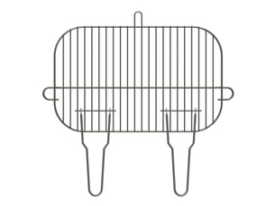 Grille barbecue rectangulaire somagic en acier chromé 45 x 29 cm