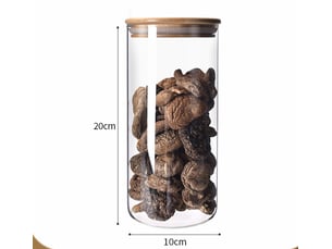 Bocaux de rangement en verre hermétique – lot de 4, 10x30cm