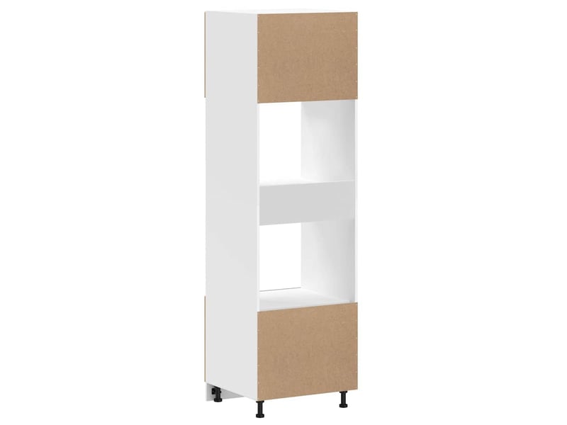  Lot de 2 armoires à four classiques avec pieds réglables 60 x 57 x 207 cm en bois d'ingénierie chêne artisanal 02_0055715  - Conforama E