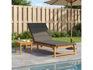 Coussin de transat, coussin pour bain de soleil gemert 100 % polyester anthracite cf56103