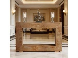 Console 0 tiroir(s)  coloris marron <strong>VIVRYN</strong> <strong></strong> - longueur 120 cm - 120 cm
