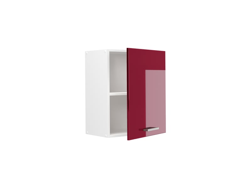 Vicco elément haut de cuisine, rouge brillantblanc, 50cm  - Conforama C