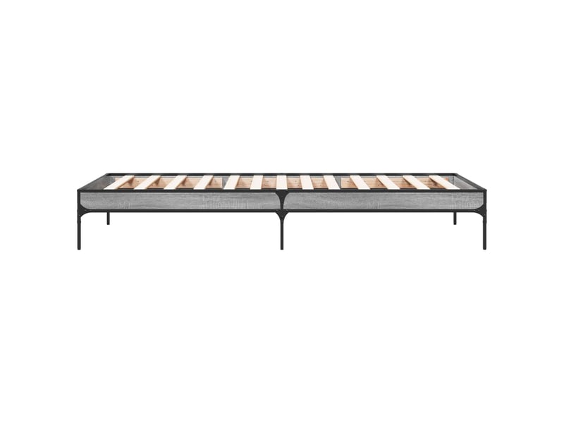  Lit simple- lit adulte -  cadre de lit sonoma gris 80 x 200 cm bois d'ingénierie  - Conforama D