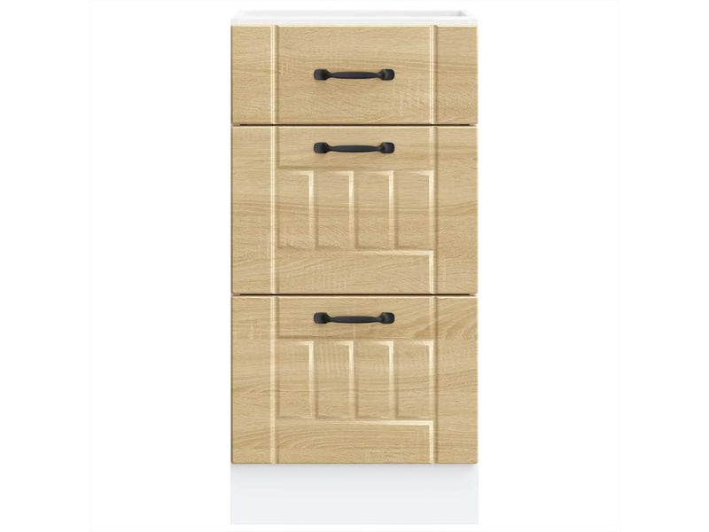  Meuble de rangement, armoire de cuisine lucca chêne sonoma bois ingénierie shl4775  - Conforama D