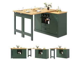Table coloris vert - 120 cm