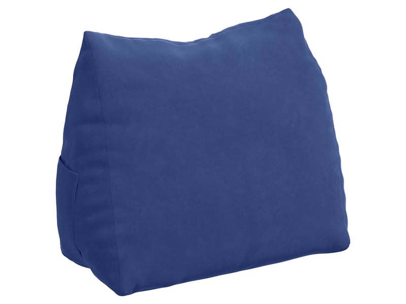  Coussin de dos, coussin de dossier bleu police 60 x 20 x 50 cm cf54569  - Conforama A