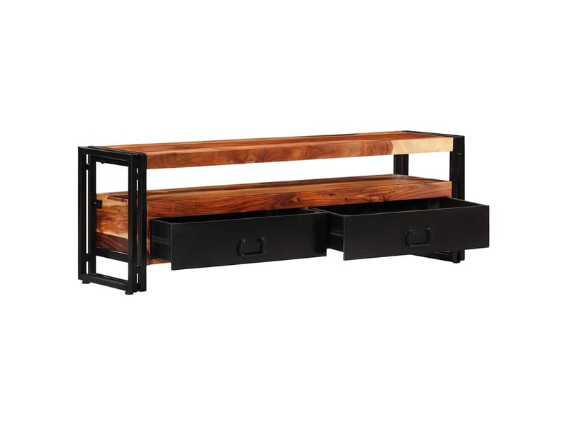  Meuble tv - banc tv - meuble de rangement 120x30x40 cm bois de sesham solide  - Conforama C