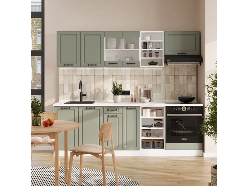 Vicco armoire en verre, mint campagneblanc, 80cm - Conforama C