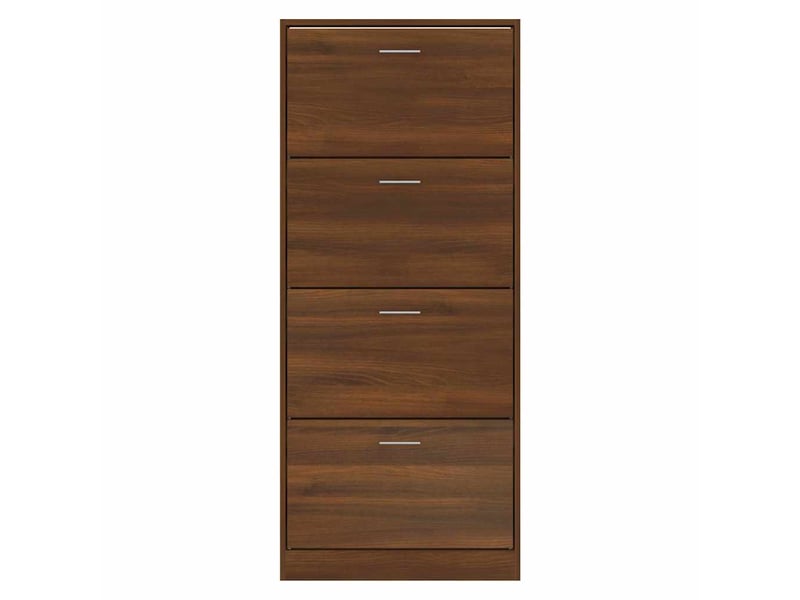  Meuble à chaussure | armoire à chaussures chêne marron 63x24x147cm bois d'ingénierie  - Conforama D