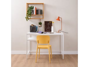 Lot de 2 chaises d'intérieur et d'extérieur cheer - jaune