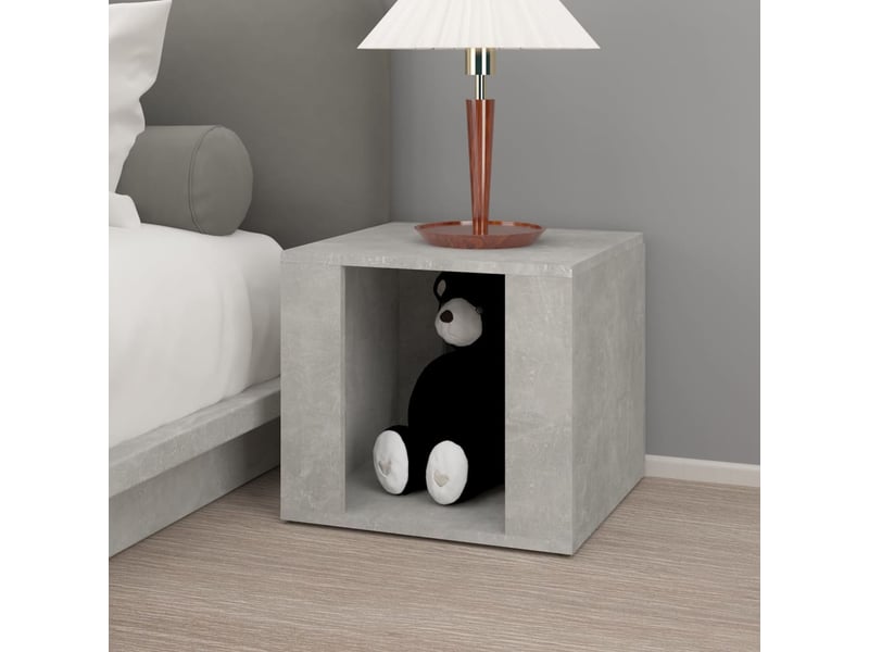  Table de chevet - cabinet de chevet - table de nuit gris béton 41x40x36 cm bois d'ingénierie  - Conforama B