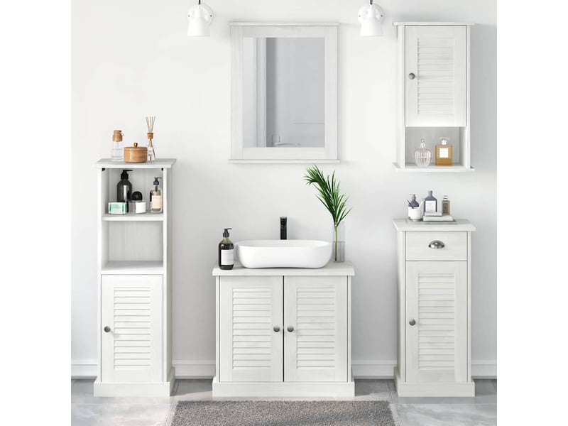 Ensemble de mobilier de salle de bain vigo 5 pièces cf64738 - Conforama B