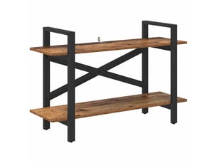 Étagère 2 niveaux, étagère de rangement 100 x 33,5 x 64 cm bois d'ingénierie shl5897